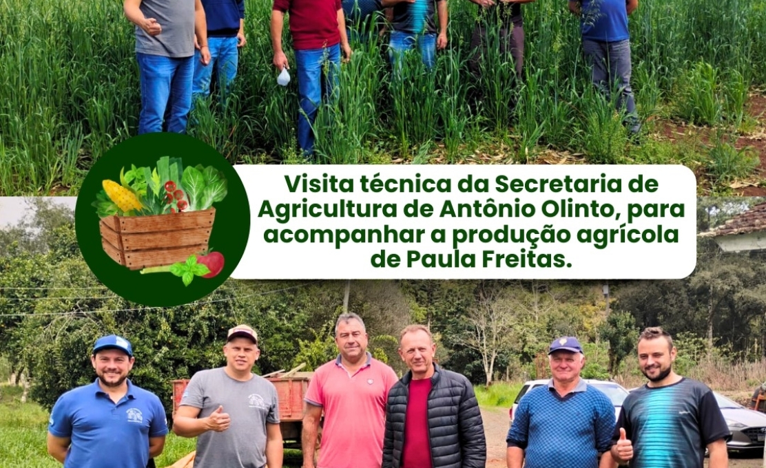 Visita da Secretaria de Agricultura de Antônio Olinto