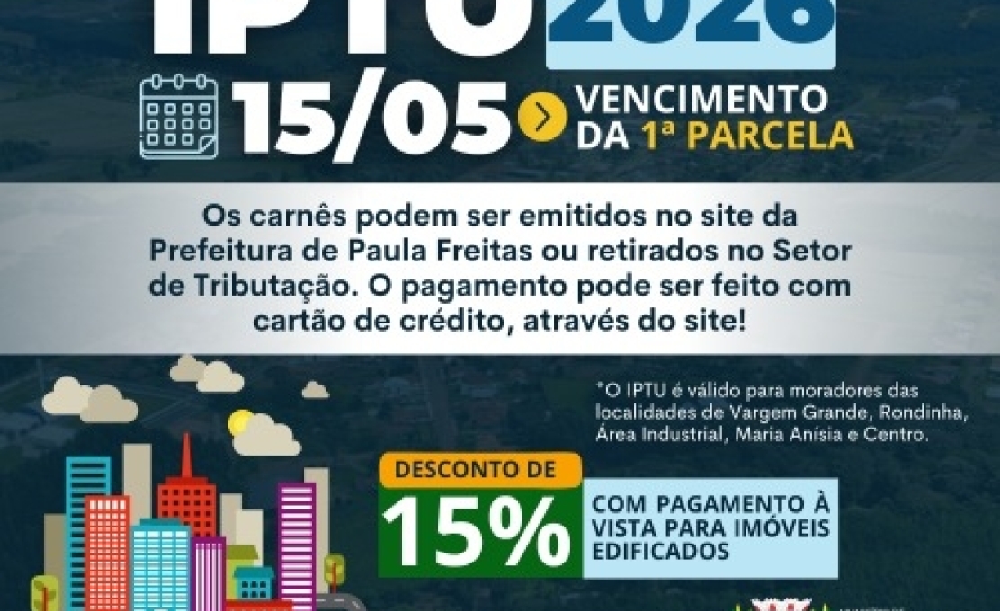 IPTU de 2026