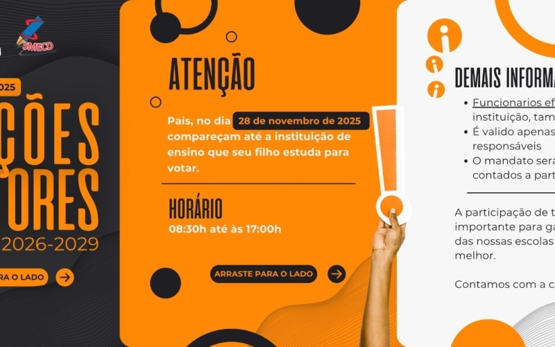 Eleição de Diretoras das Escolas e CMEIs